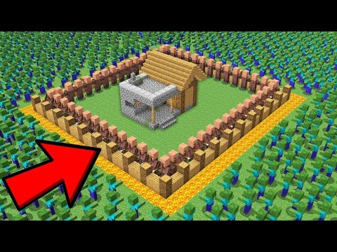 1000 Zombies Vs Village in Minecraft!