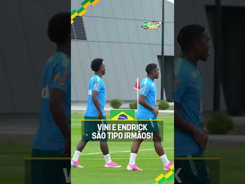 VINI E ENDRICK SÃO TIPO IRMÃOS NA SELEÇÃO! #shorts