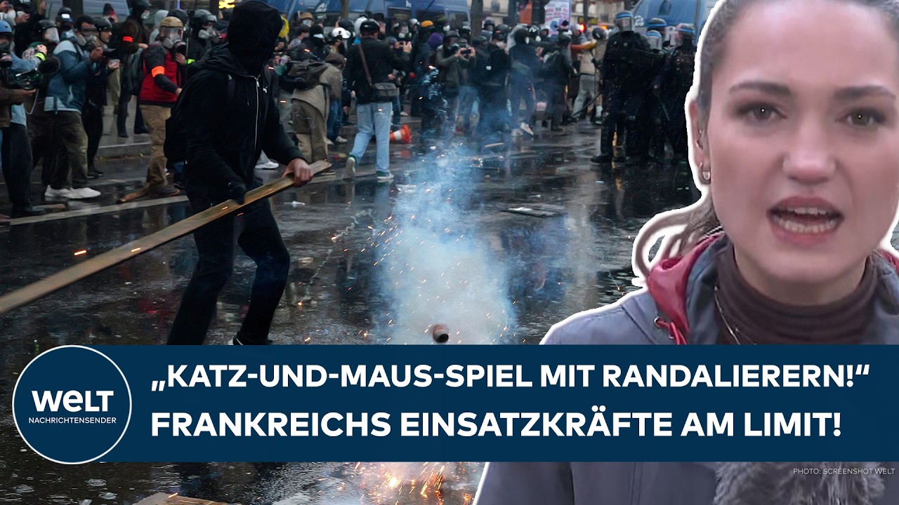 PARIS: "Katz-und-Maus-Spiel zwischen Polizei und Randalierern" - Frankreichs Einsatzkräfte am Limit!