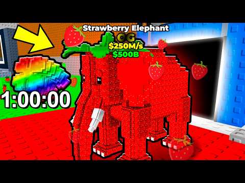 I bought 24 HOURS of INFINITE LUCK and GOT OG STRAWBERRY ELEPHANT in Steal a Brainrot!