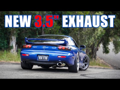 NEW EXHAUST on the RX-7 sounds AMAZING! + soundclips