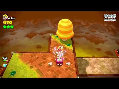 Super Mario 3D World (Switch) 6-6 100% Speedrun - Time: 65