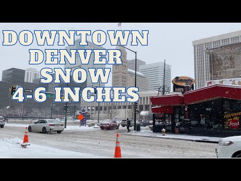 Downtown Denver Colorado Snow February 15, 2023