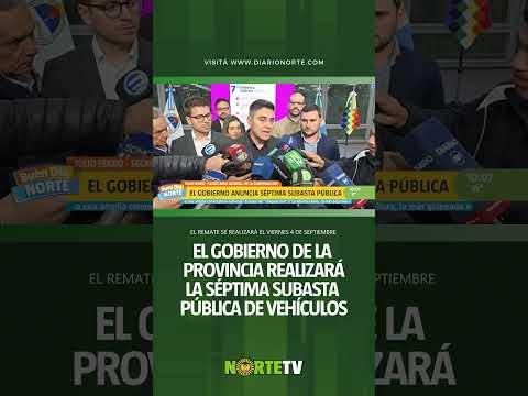 🚗 Séptima subasta del Gobierno del Chaco: saldrán a remate 39 vehículos