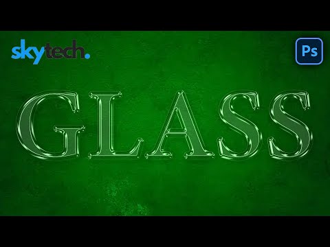 Glass Text Effect/Glass Logo Effect - Photoshop Tutorial (Easy) | SkyTech Dot