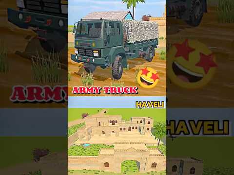 INDIAN ARMY TRUCK 🪖 added in game 🎯 Indian vehicles simulator 3D new update 💥 #shorts #trending