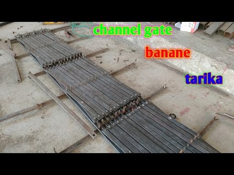 How to make channel gate, Collapsible gate || Video