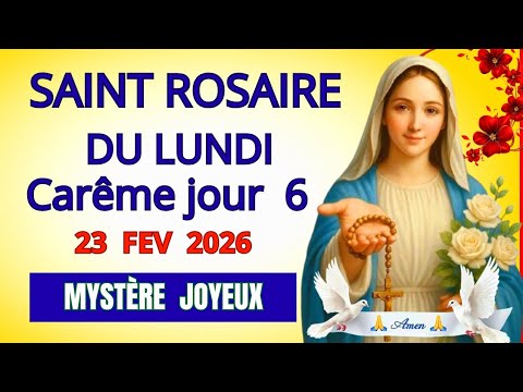 Prière du Lundi au Chapelet Joyeux 🌸 | Confier sa semaine à Dieu avec Marie carême jour 6