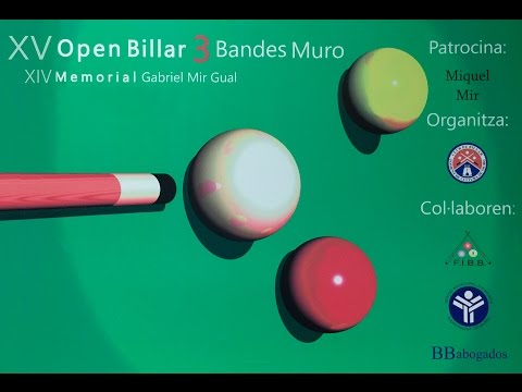 XV OPEN BILLAR TRES BANDAS MURO 2016 - (3-04-2016) PEP BELTRAN - NOGUERA