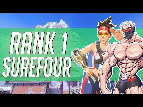 OVERWATCH RANK 1 SOLDIER:76 & TRACER PLAYER SUREFOUR
