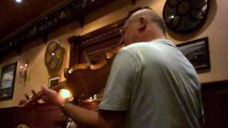 Fiddle playing in the Marlex, Lerwick, Shetland.  15 Sep 2009