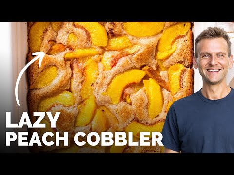 Lazy Peach Cobbler | Super Easy Cobbler Recipe