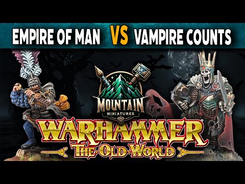 Empire or Man VS Vampire Counts  - Warhammer The Old World Battle Report