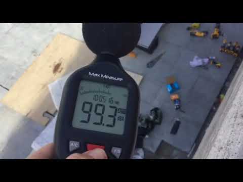 ILLEGALLY HIGH 103 DECIBELS CIRCULAR SAWING BRUNSWICK CENTRE FLATS