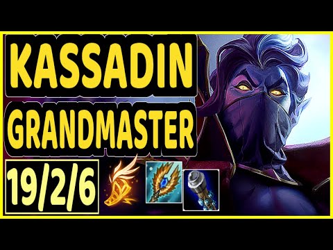 VOYBOY (KASSADIN) - 19/2/6 KDA GAMEPLAY - NA Ranked GRANDMASTER