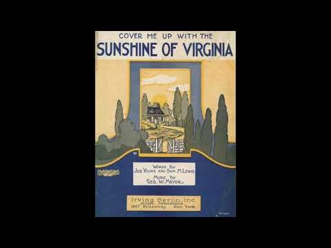 Cover Me Up With The Sunshine Of Virginia (1924)