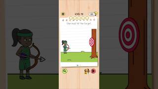 Brain Test 5 Level 112: She must hit the target Walkthrough