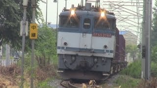 preview picture of video '2013.8.5AM8:51 予讃線津島ノ宮～詫間 貨物列車3075レ EF65 2068'