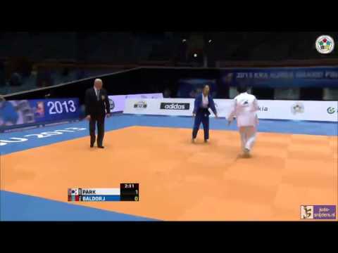 Judo 2013 Grand Prix Jeju: Park (KOR) - Baldorj (MGL) [-63kg] bronze