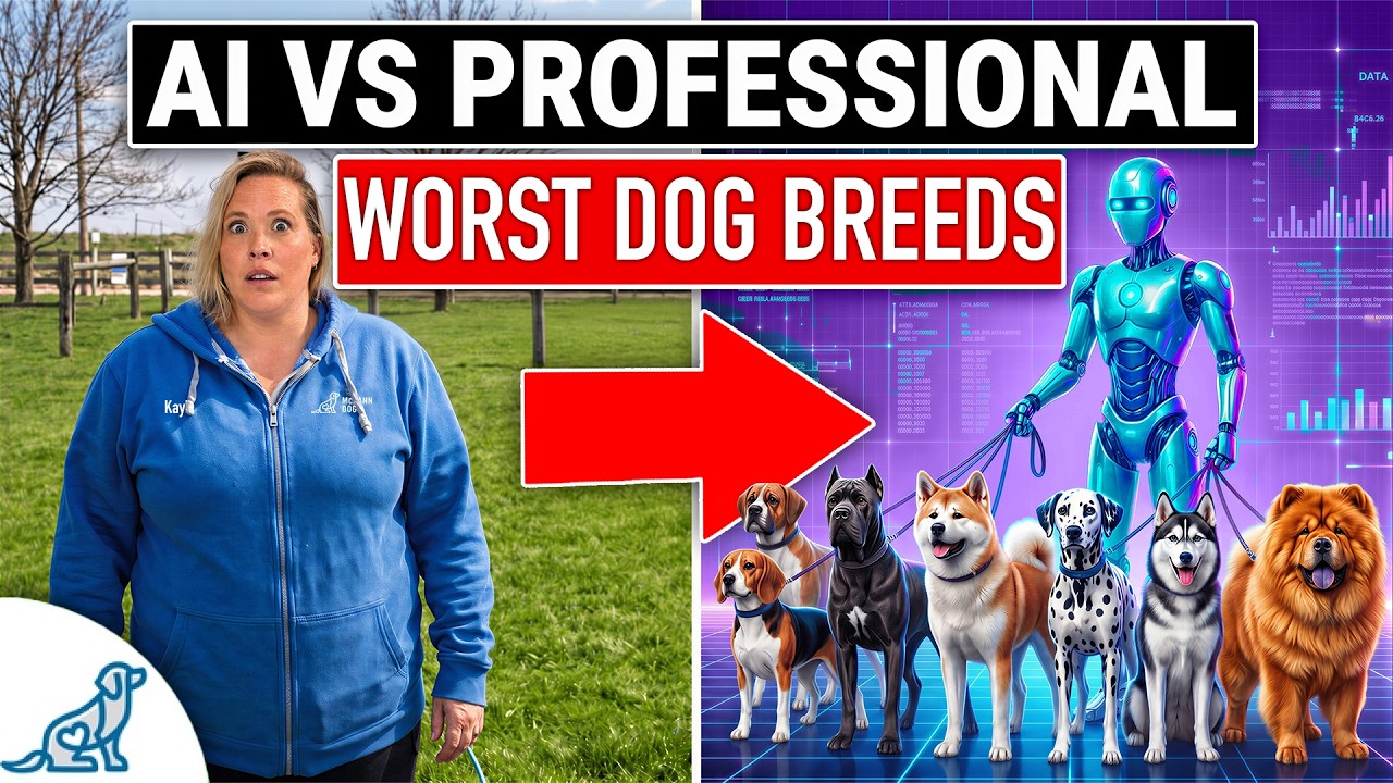 Top 10 WORST Dog Breeds For New Dog Owners: Professional vs AI