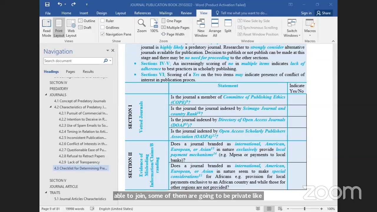 PRACTICAL STRATEGIES FOR DETECTING AND AVOIDING PREDATORY JOURNALS FOR AFRICAN SCHOLARS