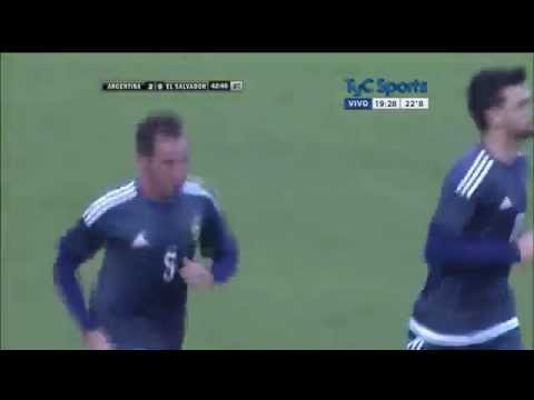 Gol de Mancuello con la Selección Argentina