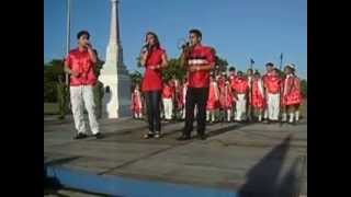 Acto en Camagüey jóvenes cantan el El Mayor de Silvio Rodríguez