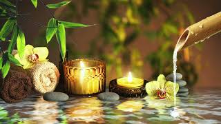 Relaxing Music for Healing + Bamboo Water Sounds 🌿 Relieves depression and tension & Nature Sounds