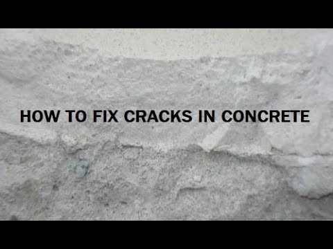 How to fix cracks in concrete