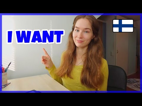 Mini Sentences in Finnish: "I want" and "I don't want"