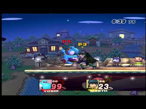 Smash Avengers - Yoshi (Yikarur) VS Marth (Kunai) - Brawl Competitive Finals 4