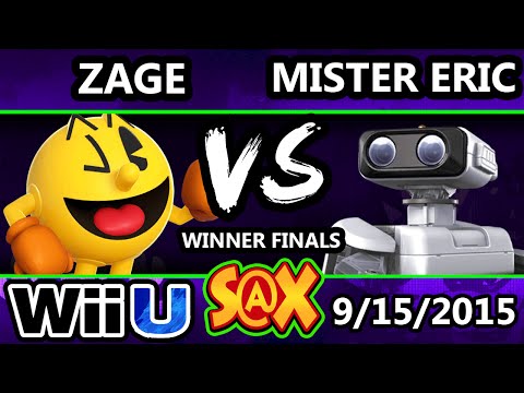 S@X 115 - Zage (Pac-man) vs. Mister Eric (R.O.B.) SSB4 Winners Finals - Smash Wii U - Smash 4