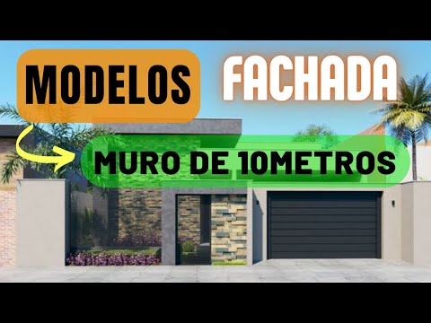 MODELOS de fachadas de muros de 10 metros ou mais #fachadademuro