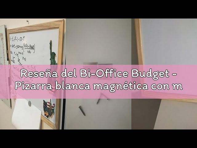 Vídeo relacionado con Bi-Office Budget - Tablero de corcho con marco de madera, 60 x 45 cm