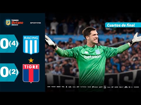 RACING 0 (4) - (2) 0 TIGRE | Resumen del partido | #TorneoBetano Clausura 2025