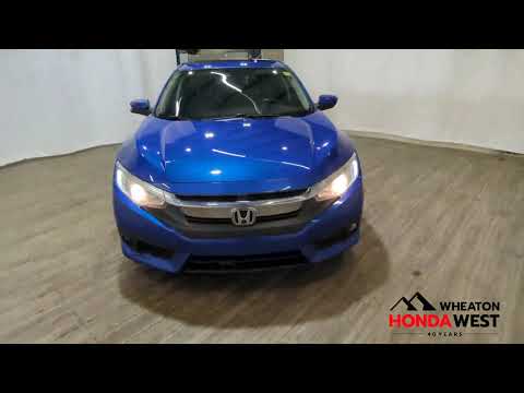 2017 Honda Civic Sedan EX-T CVT Sedan in Blue for sale at Wheaton Honda West in Calgary, AB