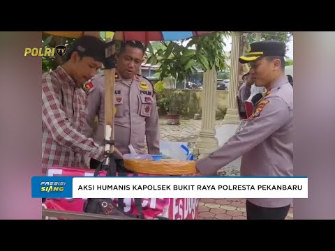 AKSI HUMANIS KAPOLSEK BUKIT RAYA POLRESTA PEKANBARU, BORONG DAGANGAN PEDAGANG KECIL
