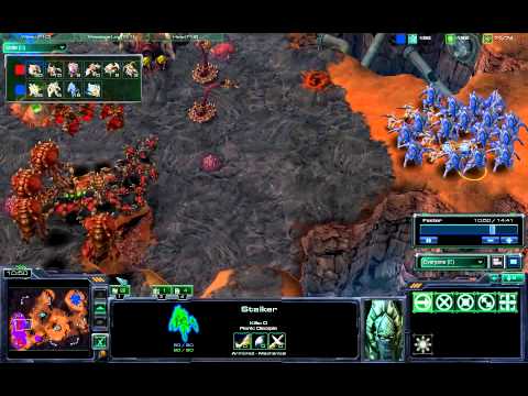 Starcraft 2 SC4D #14 - 4Gate vs Zerg
