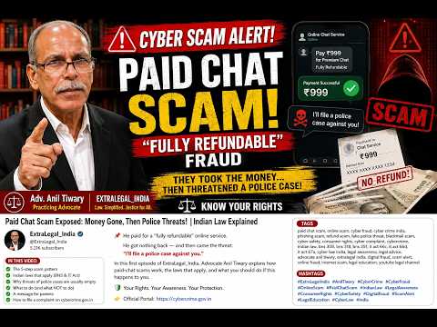 Paid Chat Scam Exposed: Money Gone, Then Police Threats! | Indian Law Explained | #advocate #lawyer