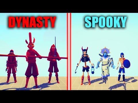 DYNASTY TEAM vs SPOOKY TEAM - Totally Accurate Battle Simulator | TABS