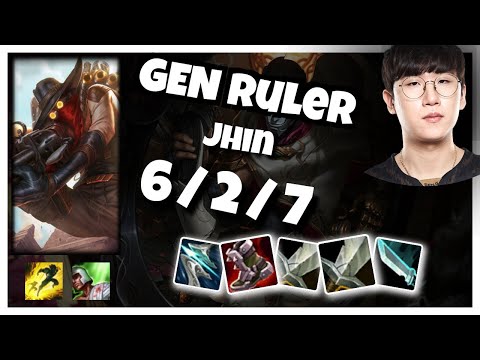 Jhin vs Kai'Sa GEN Ruler BOT (6/2/7) - v11.1