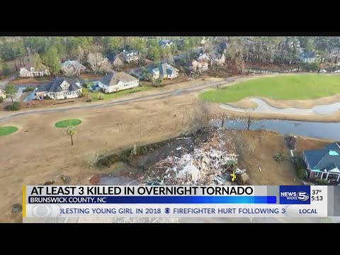 VIDEO:   At least 3 dead, 10 injured in North Carolina tornado