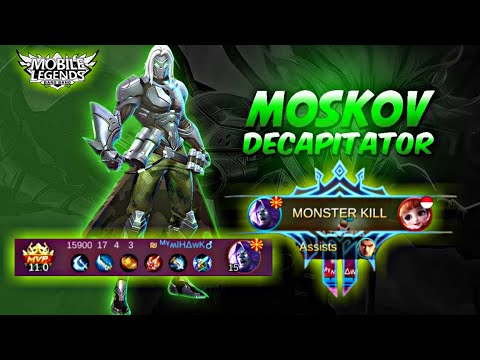 Hyper Carry Moskov!? Deadly Damage 17kill!! Moskov Gameplay | MLBB