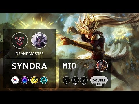 Syndra Mid vs Twisted Fate - KR Grandmaster Patch 9.13