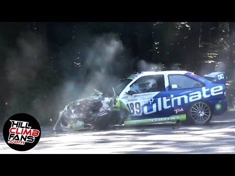 Ford Escort Cosworth CRASHES HARD - Gernot Chlupacek | Hill Climb Mickhausen 2010 +Onboard