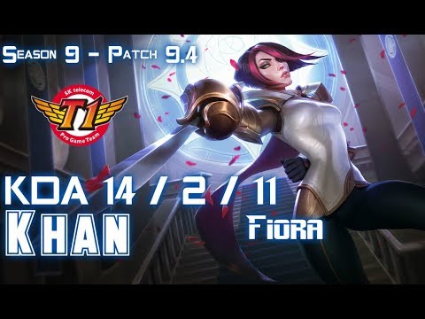 SKT Khan FIORA vs SYLAS Top - Patch 9.4 KR Ranked