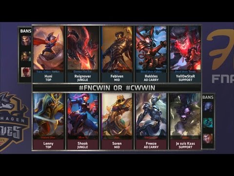 FNC vs CW Game 2 Highlights - FNATIC vs COPENHAGEN WOLVES - Week 6 EU LCS SUMMER 2015