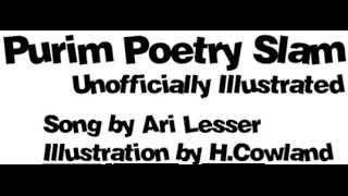 Ari Lesser - Purim Poetry Slam - Illustrated
