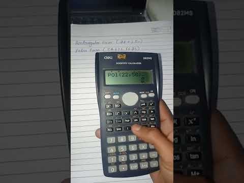 convert rectangular form to polar form using calculator