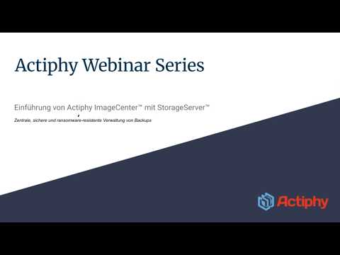 Einführung von Actiphy ImageCenter™ mit StorageServer™